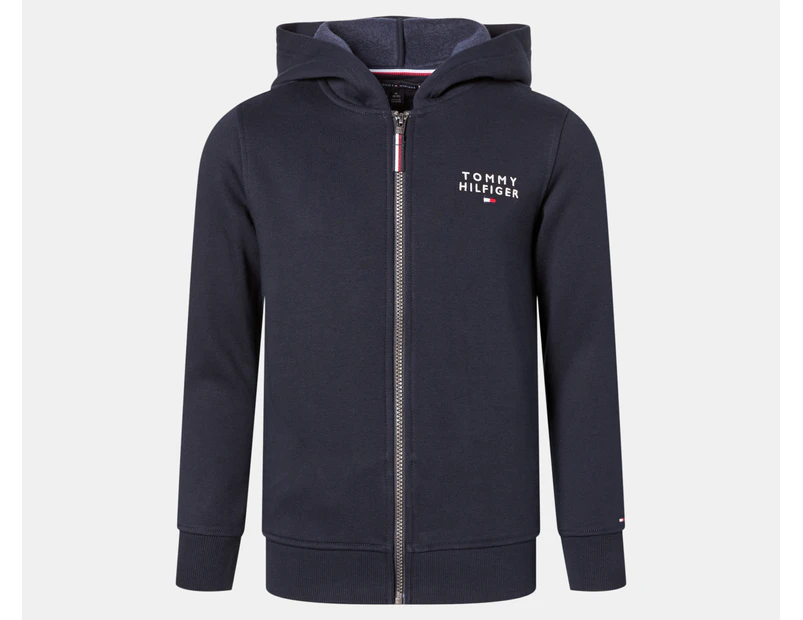 Tommy Hilfiger Boys' Stacked Full-Zip Hoodie - Desert Sky