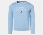 Tommy Hilfiger Girls' Stacked Popover Sweatshirt - Water