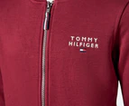 Tommy Hilfiger Boys' Stacked Full-Zip Hoodie - Rouge