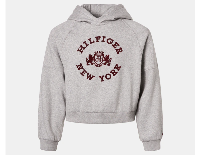 Tommy Hilfiger Girls' Hilfiger Crest Hoodie - Grey Heather