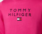 Tommy Hilfiger Girls' Stacked Popover Sweatshirt - Pink