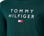 Tommy Hilfiger Boys' Stacked Logo Long Sleeve Tee / T-Shirt / Tshirt - Cypress