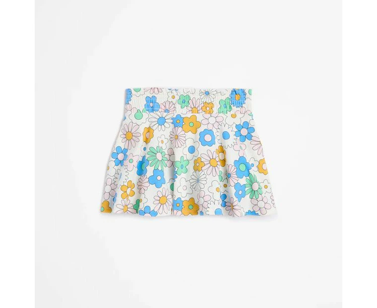 Target Floral Shirred Skater Skort