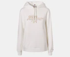 Tommy Hilfiger Women's Metallic Logo Hoodie - Milky Way