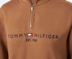 Tommy Hilfiger Women's Embroidered Logo Half-Zip Sweatshirt - Golden Rays