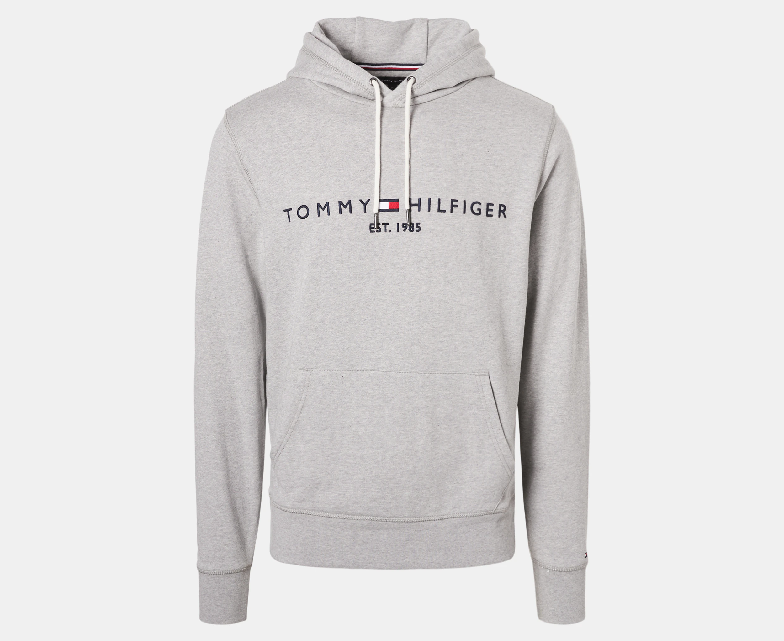 Tommy Hilfiger Men's Tommy Logo Hoodie - Light Grey Heather