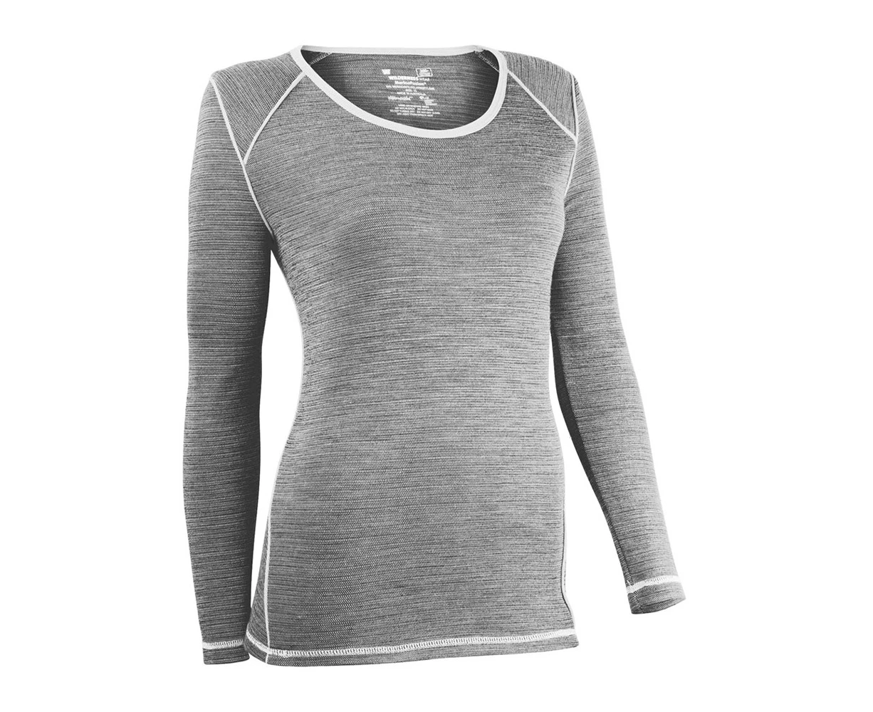 Wilderness Women Long Sleeve Tee Top Thermal Winter Activewear Ice Flow Size 14