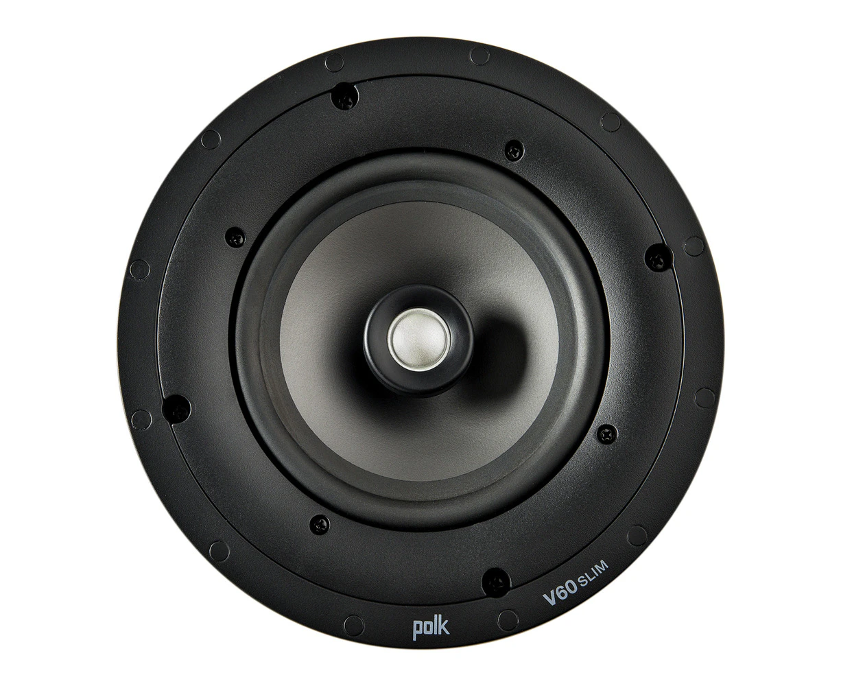 Polk Home Audio AW4060-A V60 Slim In Ceiling Speaker Black Entertainment/Sound