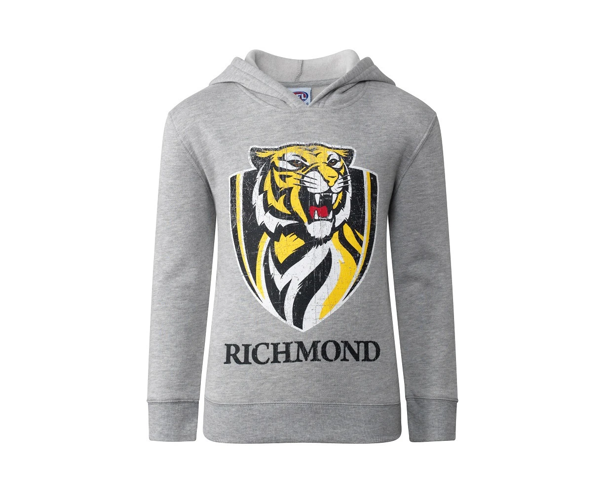 Richmond Tigers AFL Kids Printed Hoody Hoodie Sizes 6-14! W0