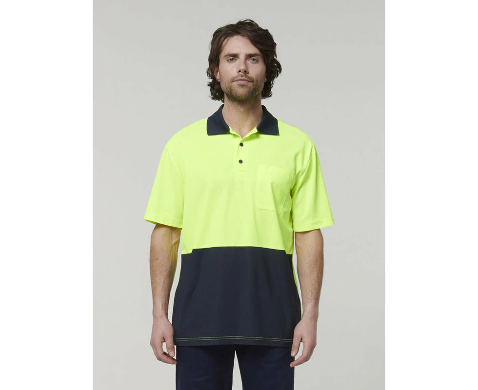 Hard Yakka Men's Short Sleeve Hi Vis Polo (Y19616)