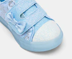 Skechers Toddler Girls' Twinkle Toes: Twinkle Sparks Ice Heather So Fly Light-Up Sneakers - Light Blue