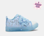 Skechers Toddler Girls' Twinkle Toes: Twinkle Sparks Ice Heather So Fly Light-Up Sneakers - Light Blue