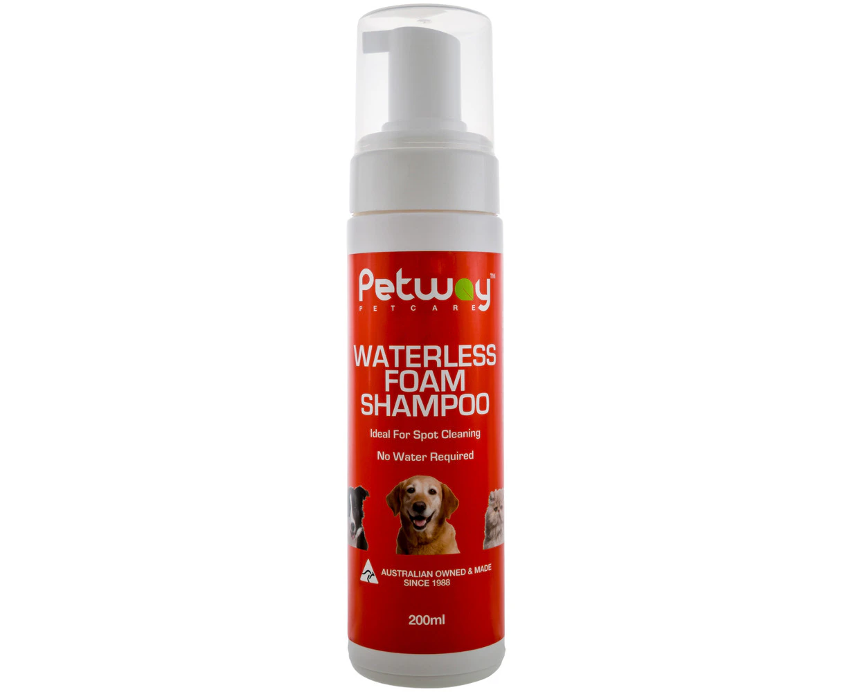 Petway Petcare Waterless Foam Dog Grooming Shampoo 200ml