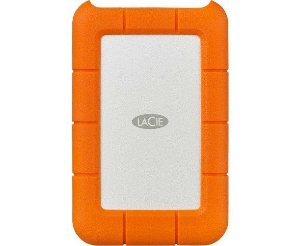 LaCie Rugged USB-C external hard drive 2TB Orange, Silver