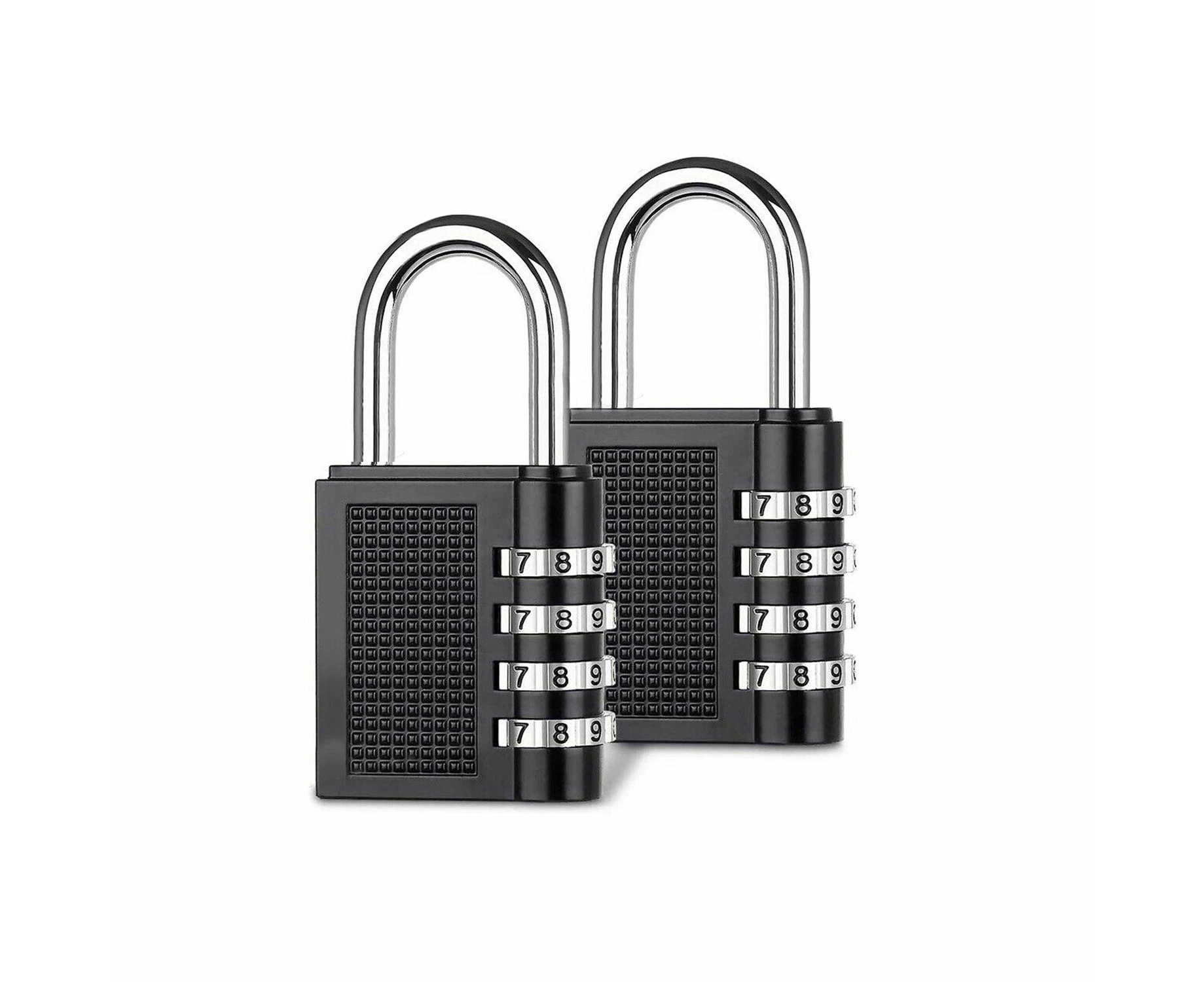 High Security Weatherproof Padlock 4-Digit Combination Lock Resettable