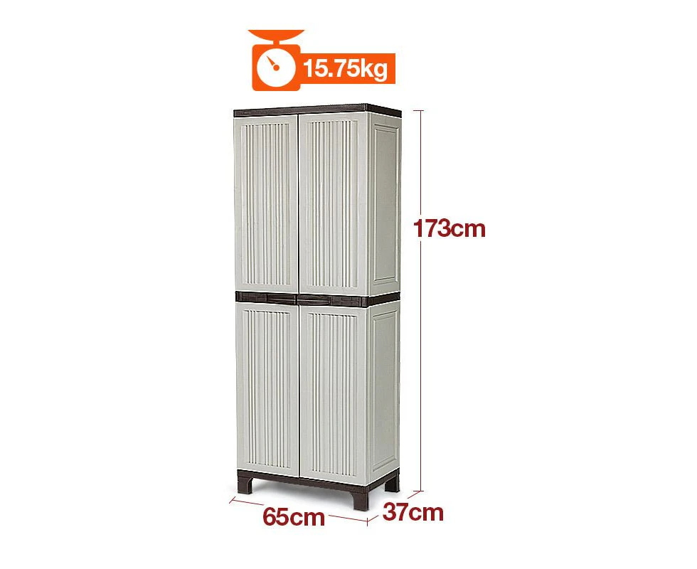 Plantcraft 173cm Lockable Outdoor Storage Cabinet