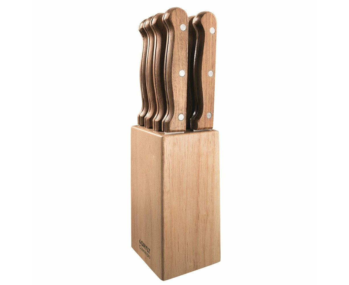 GRYLT 9 Piece Steak Knife Block Set