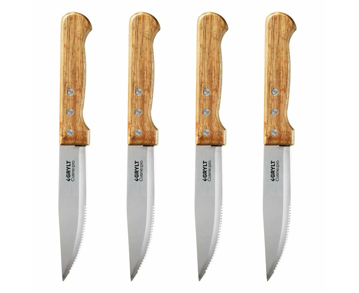 GRYLT Jumbo 4 Piece Steak Knife Set