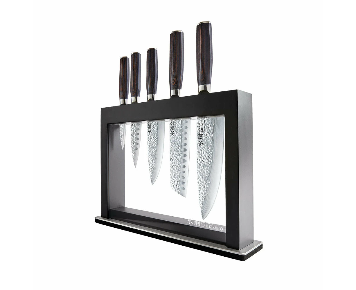 Baccarat Damashiro EMPEROR Hisa 6 Piece Knife Block