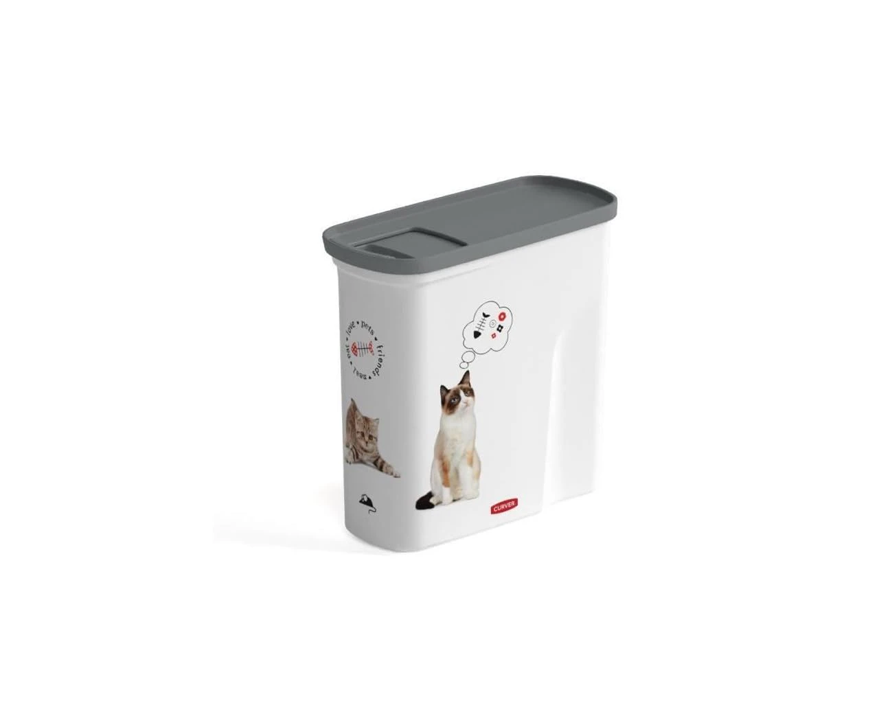 CURVER Love pets 2 L jug - White - For cats