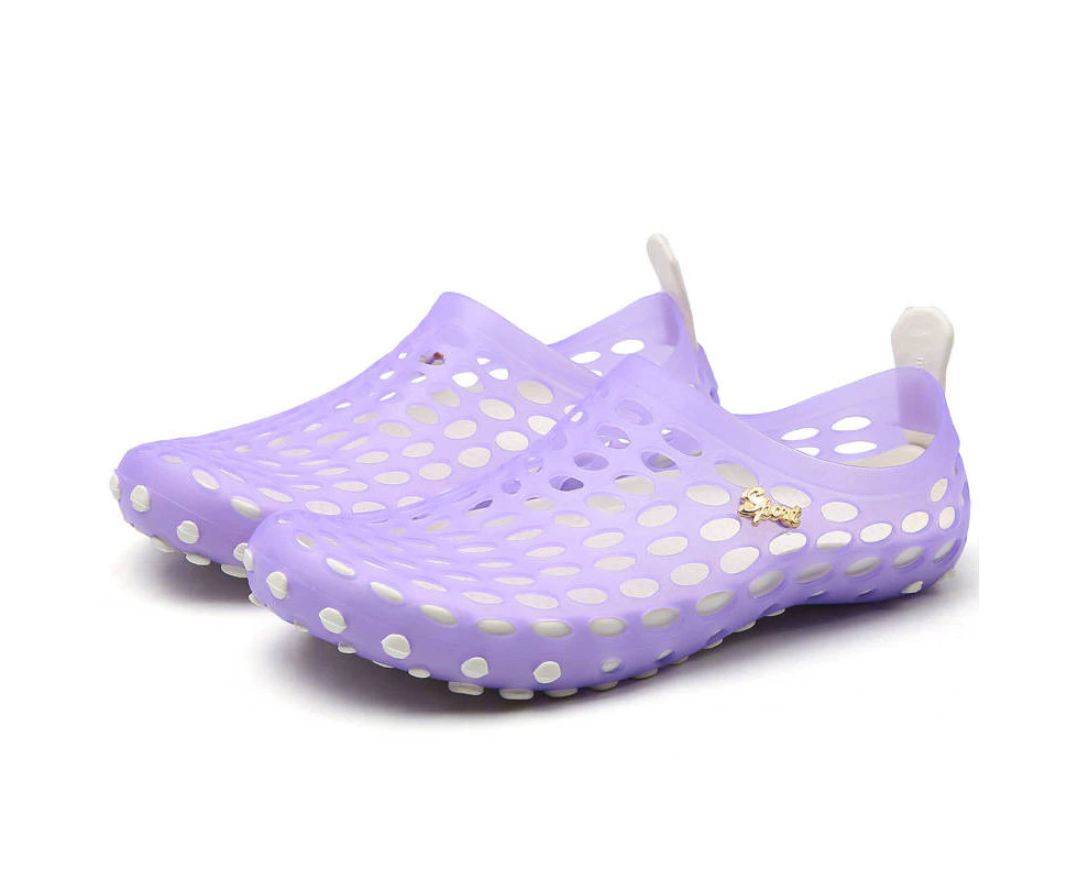 Amoretu Water Shoes Women Men Swim Pool Beach Breathable Sandals-Purple