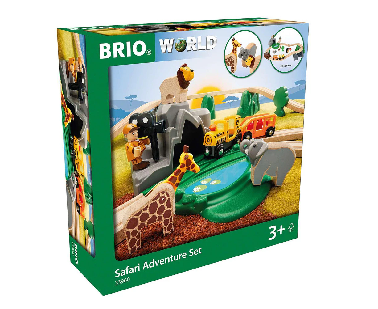 26pc Brio Safari Adventure Set Kids/Childrens Interactive Pretend Play Toy 3y+