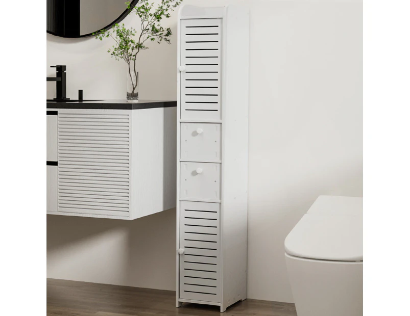 Artiss Bathroom Toilet Storage Cabinet Laundry Tallboy Cupboard