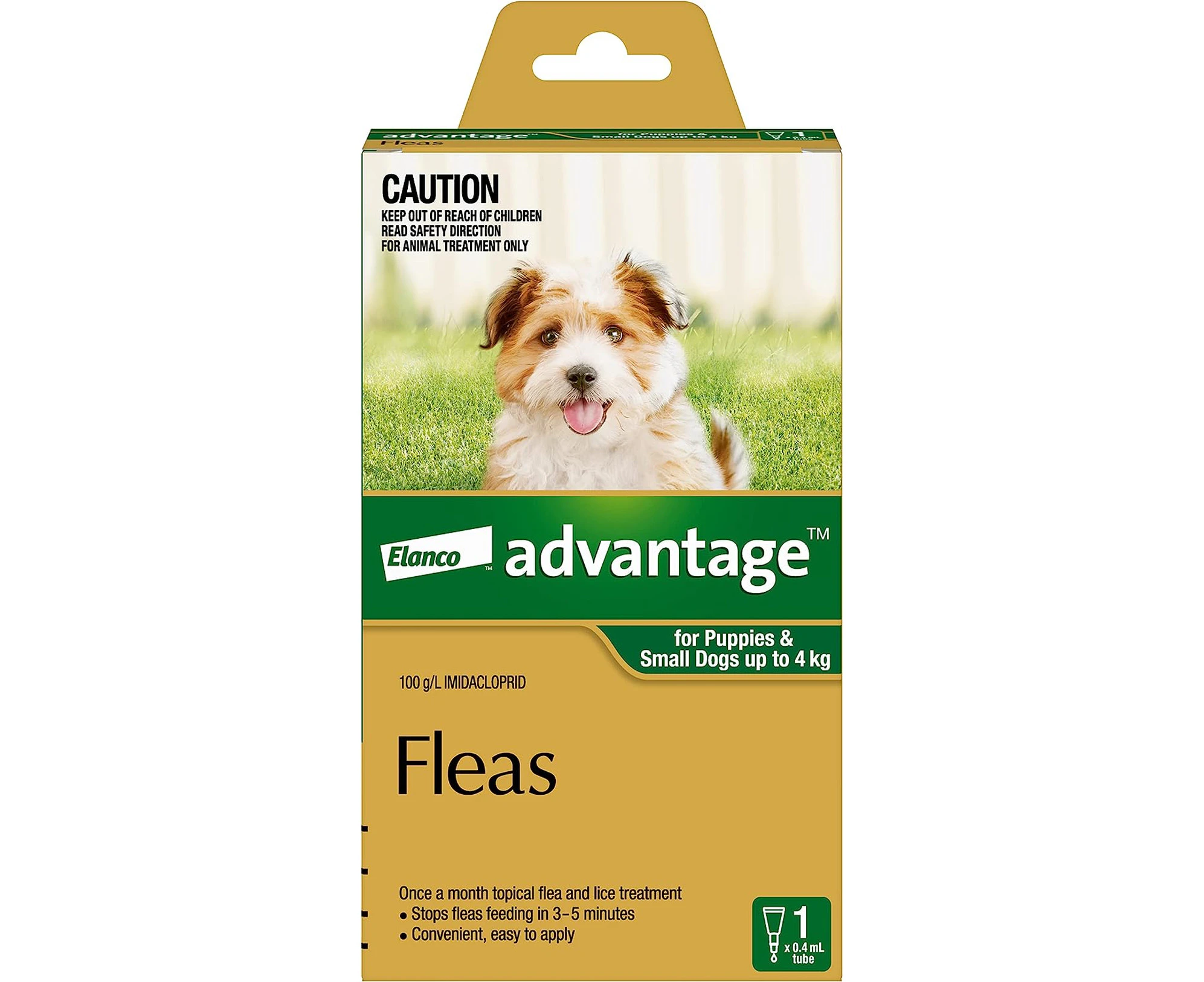 Advantage Fleas for Puppies & Small Dogs up to 4kg - 1 Pack