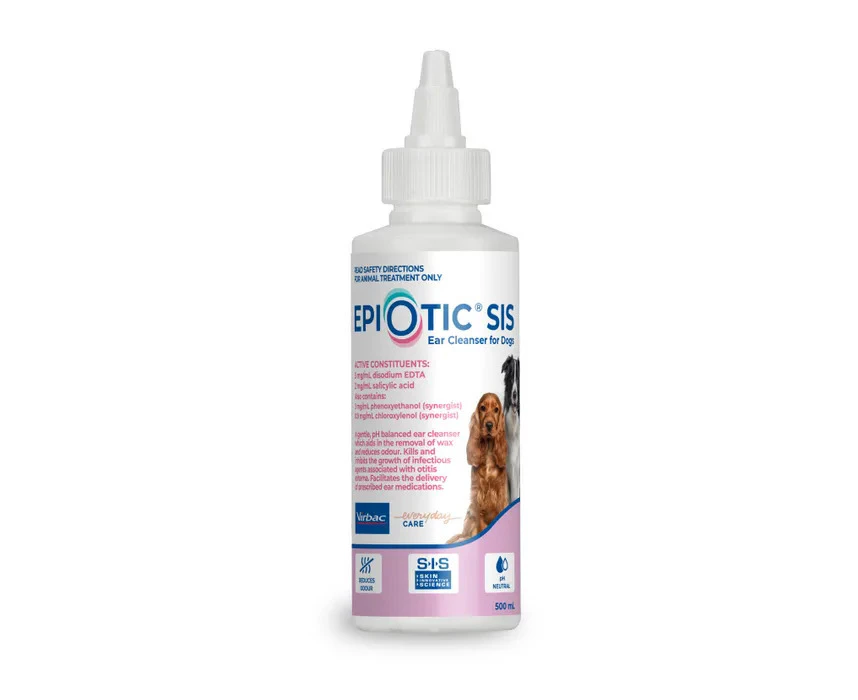 Epiotic Sis 500ml Dog Ear Cleanser by Virbac