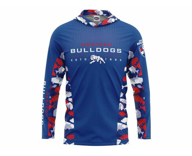 Western Bulldogs Youths Hooded Fishing Shirt