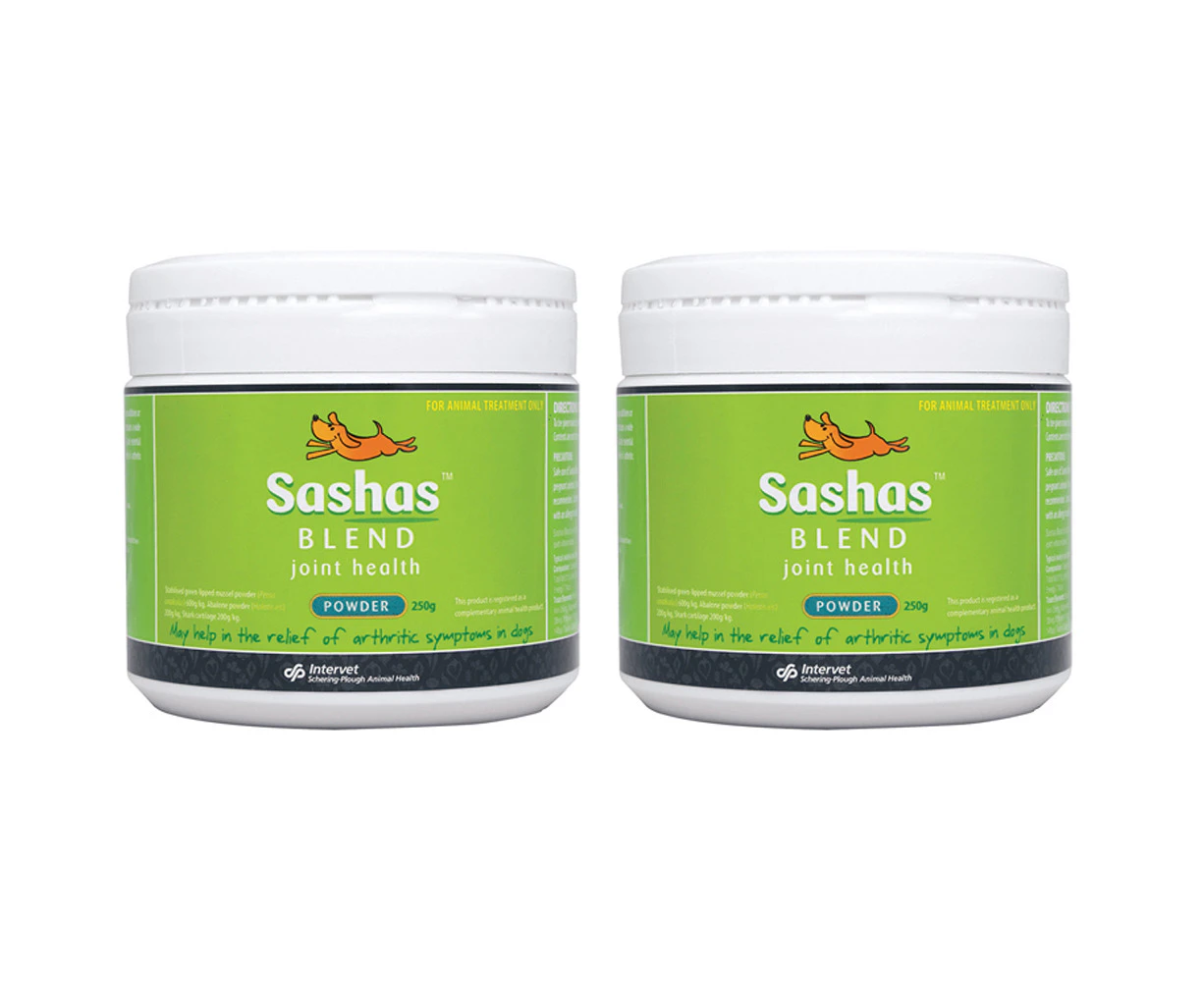 2 x Sashas Blend Dogs Joint Health Treatment Powder 250g Two Pack