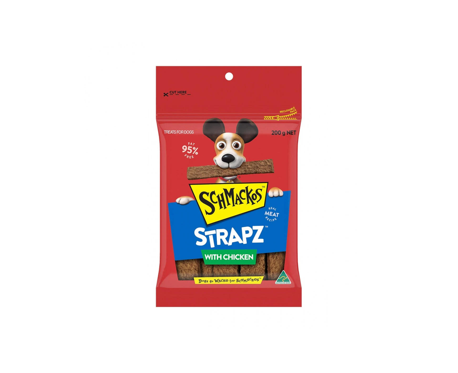 Schmackos Strapz With Chicken 200g x 1