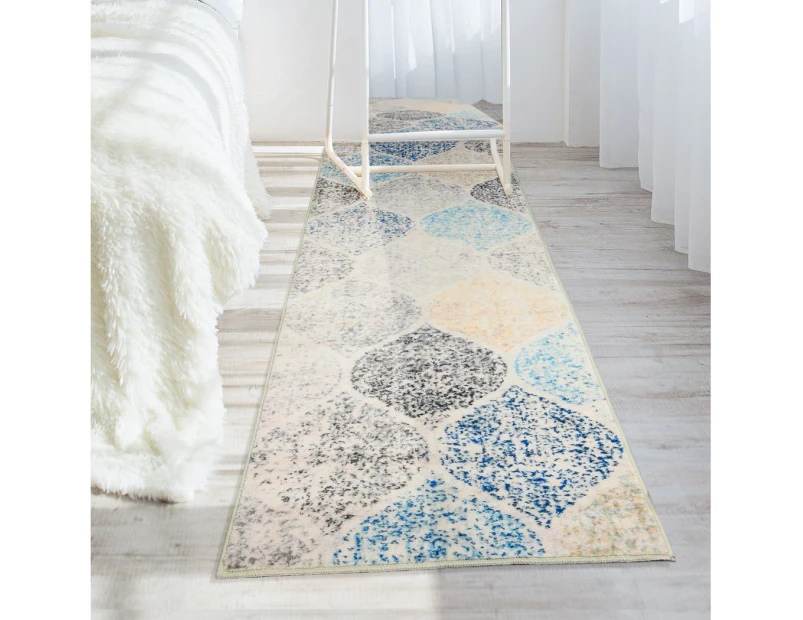 Marlow Floor Rug Hallway Runner Washable Soft Plush Carpet Non Slip 180X60cm