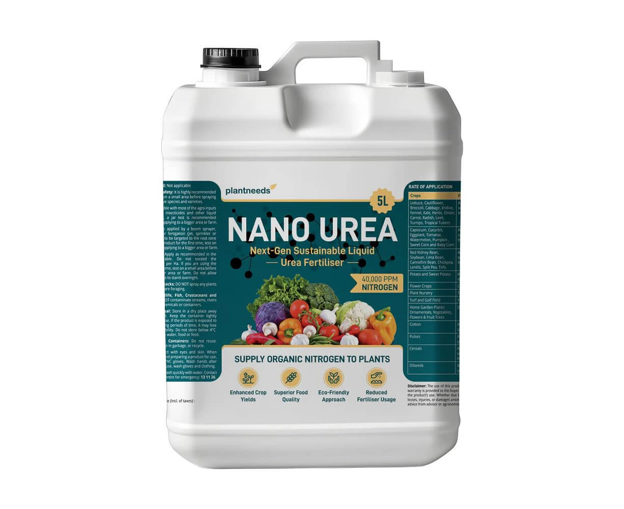 Nano Urea – Sustainable Urea Fertiliser | Urea for lawns | Urea for Plants (5 L)