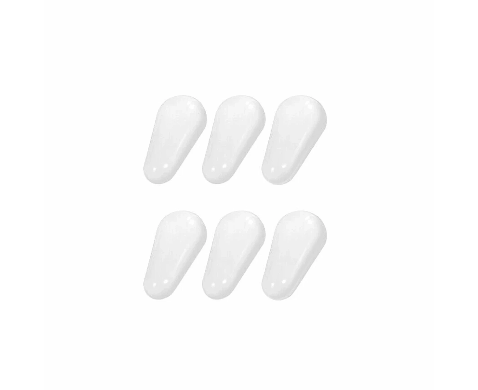 Set of 6 Pairs Silicone Nose Pads Anti Slip Stick On for Eye Glasses