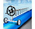 Aquabuddy pool cover 500 Micron 8x4.2m Swimming Pool Silver Solar Blanket 5.5m Roller