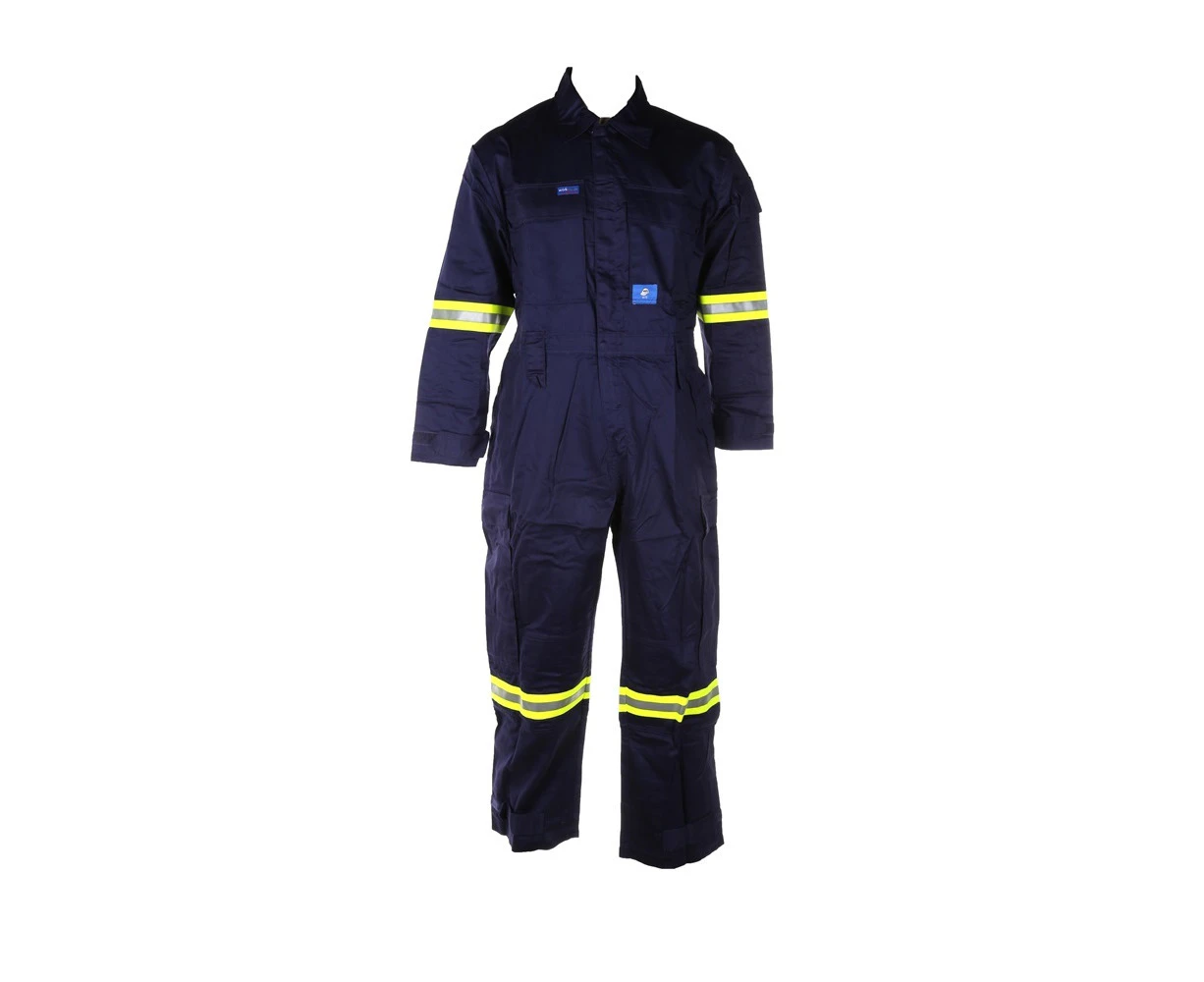 WS WORKWEAR Men's Fire Retardant CSA Striped Coverall | Navy