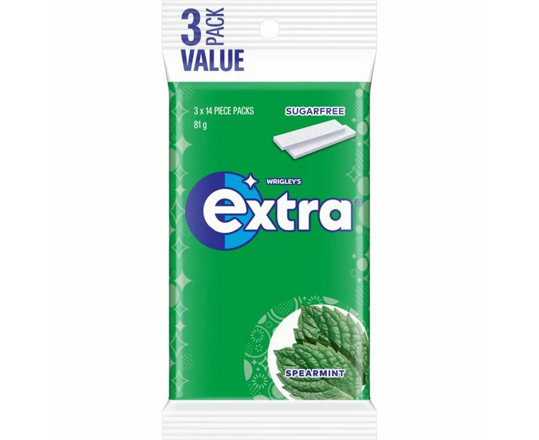 Target Wrigley's Extra Spearmint Chewing Gum - 3 Pack