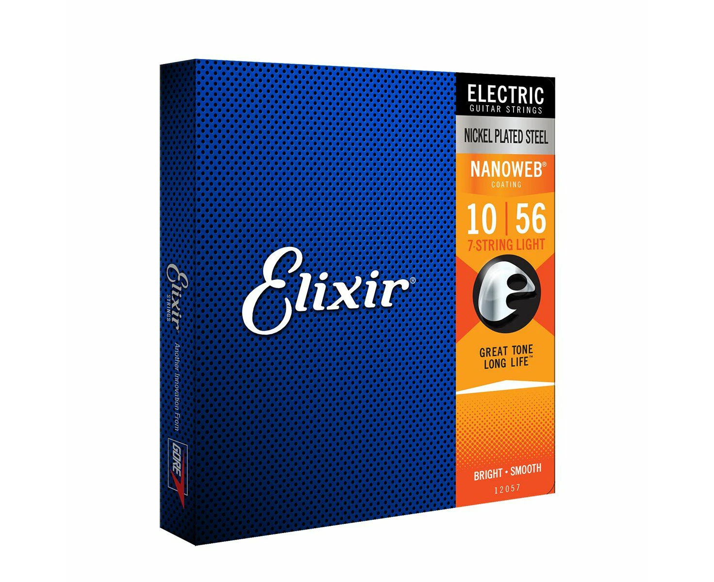 Elixir #12057 Electric Guitar 7 Strings Nano Nickel Plated Steel 10-56 Light