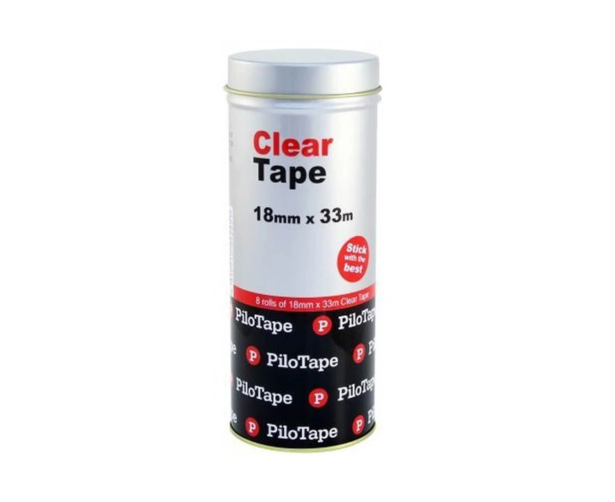 Pilotape Clear Tape (8 rollspk)