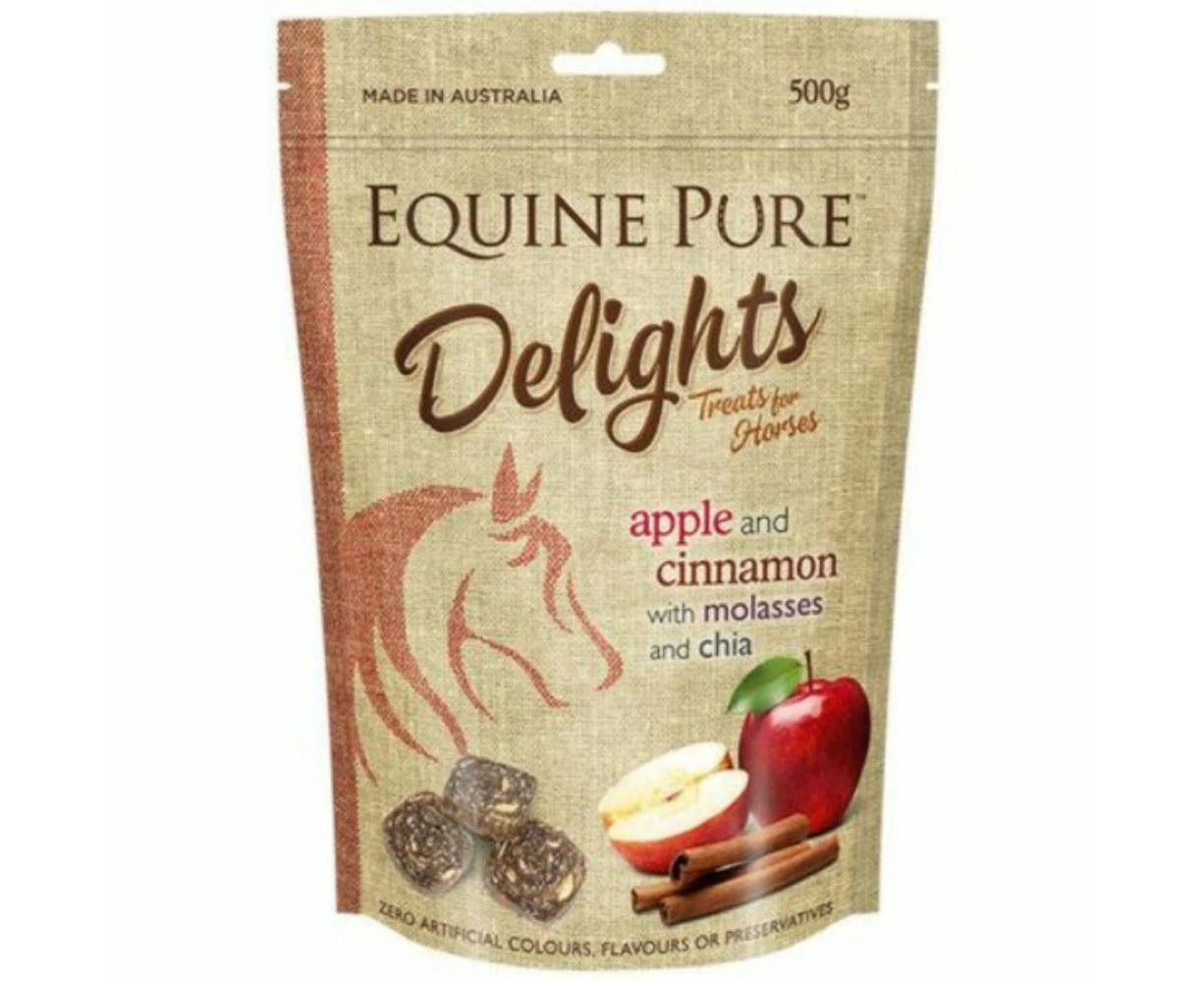 Equine Pure Delights 500g Apple & Cinnamon with Molasses & Chia