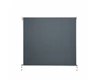 InstaHut Outdoor Blinds Blackout Roll Down Awning Window Shade 2.4X2.5M Grey