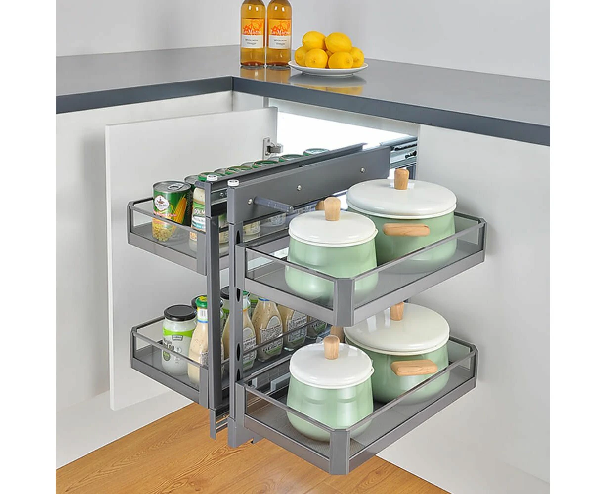 Elite Galley Show Hand Magic Corner II Pull Out Kitchen Storage - Fits 900mm Blind Corner