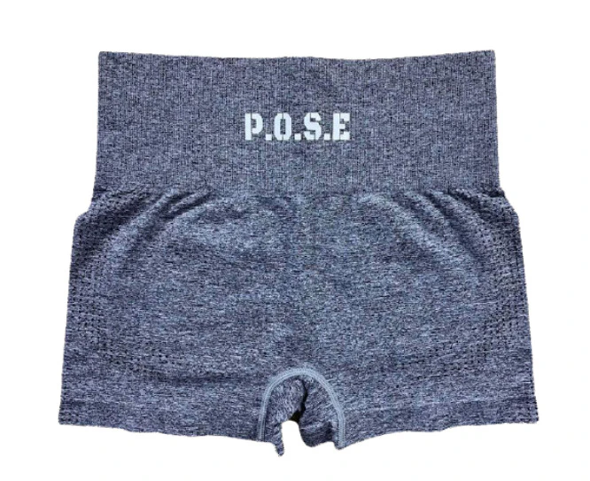 P.O.S.E Endurance Seamless Grey Sports Gym Shorts