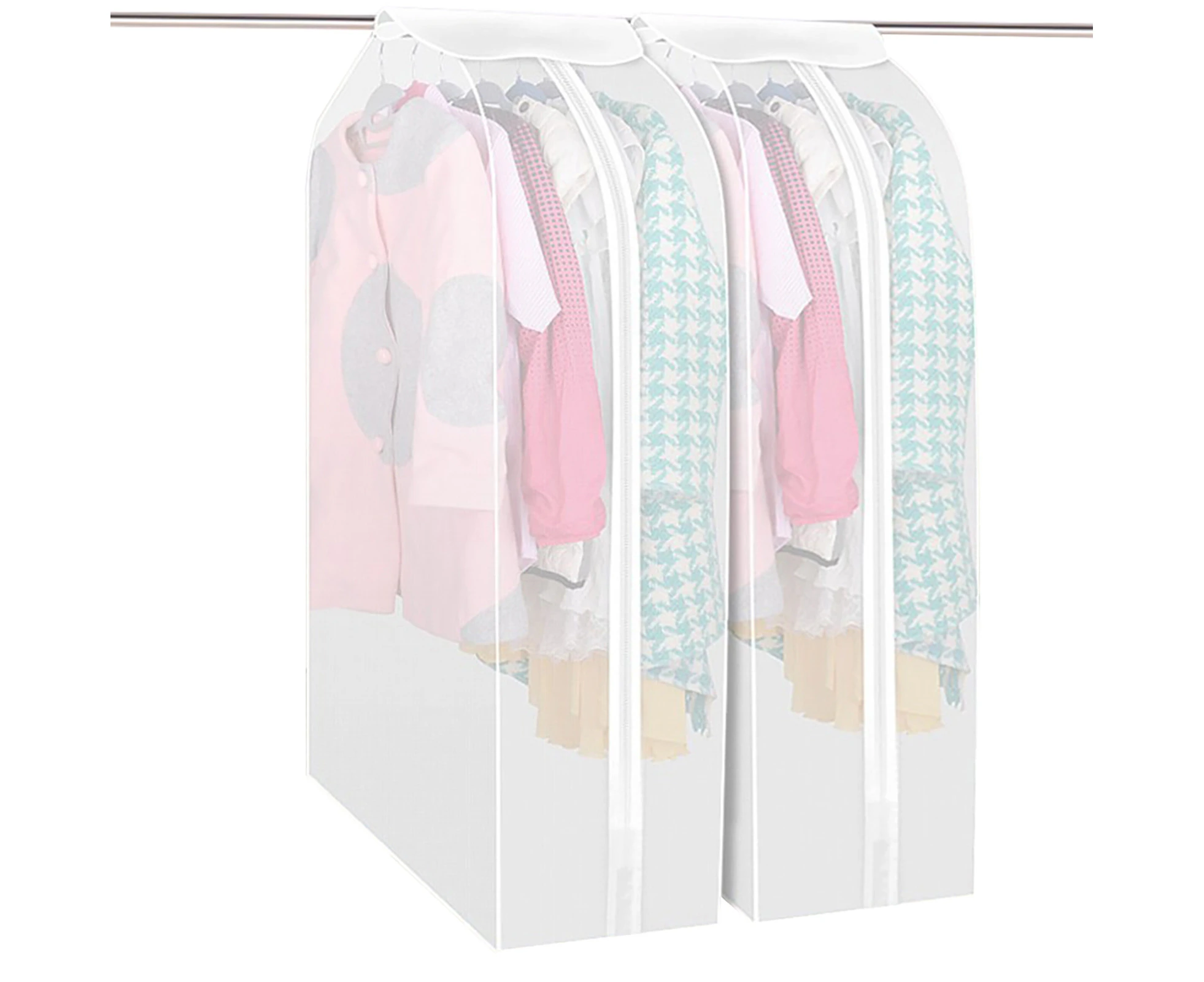 Ventilated Clothes Hanging Dust Cover Dirt-proof PEVA Safety Protection Garment Dust Cover Home Supplies