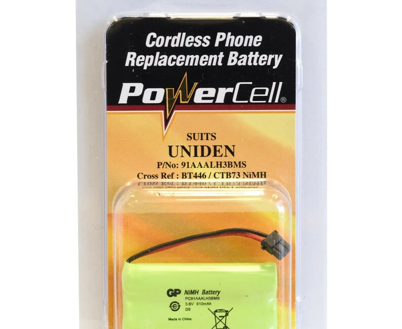 Power Cell CTB73 3.6V 850mAh NiMH Cordless Phone Replacement Battery for Uniden