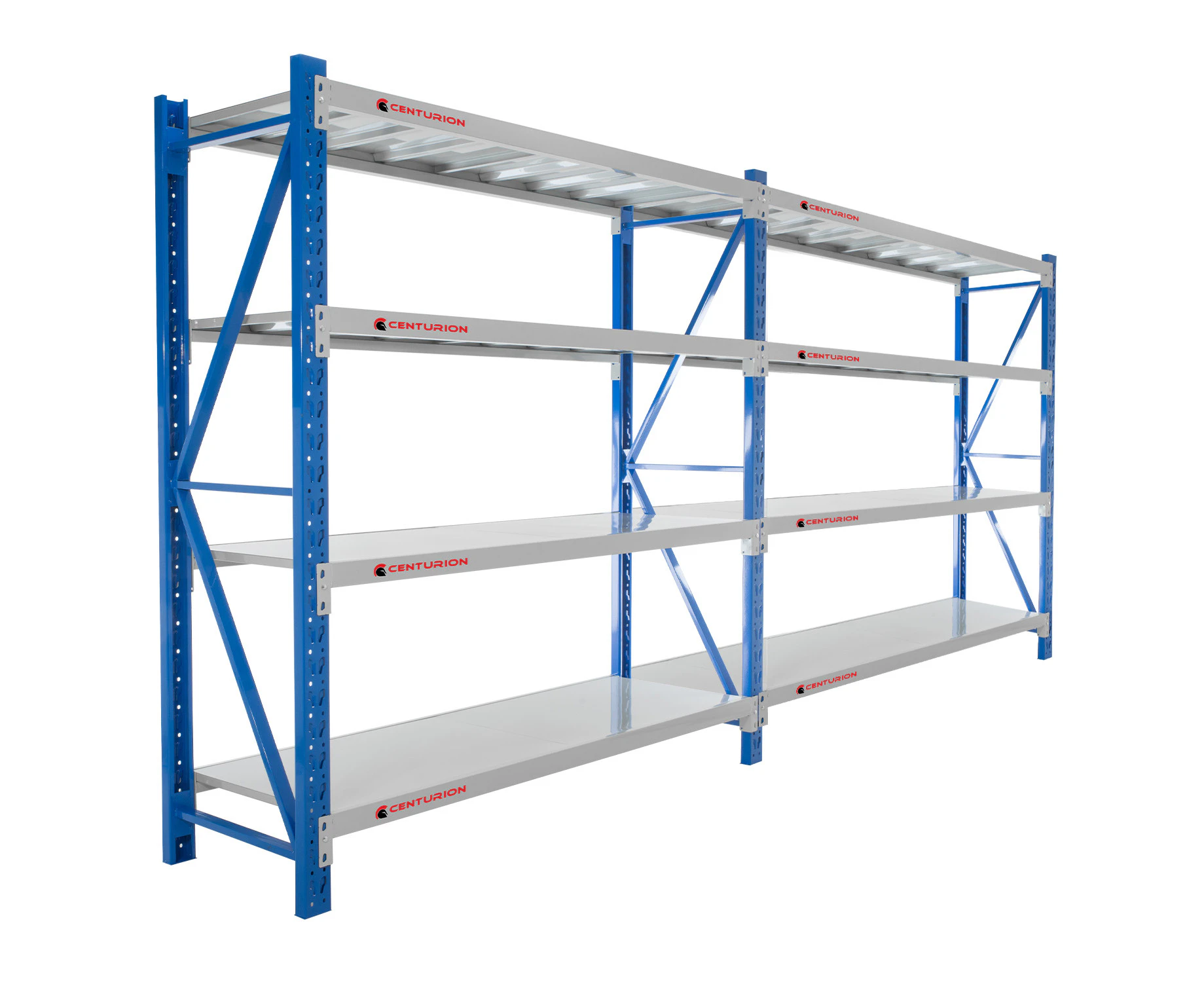 Centurion Standard 2 Bay 1.5M Wide Long-Span Garage Shelving 400kg