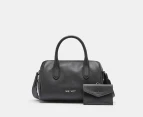 Nine West Olive Mini Bowler Satchel Bag - Black