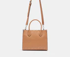 Nine West Archy Satchel Bag - Dark Caramel