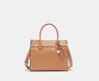 Nine West Archy Satchel Bag - Dark Caramel